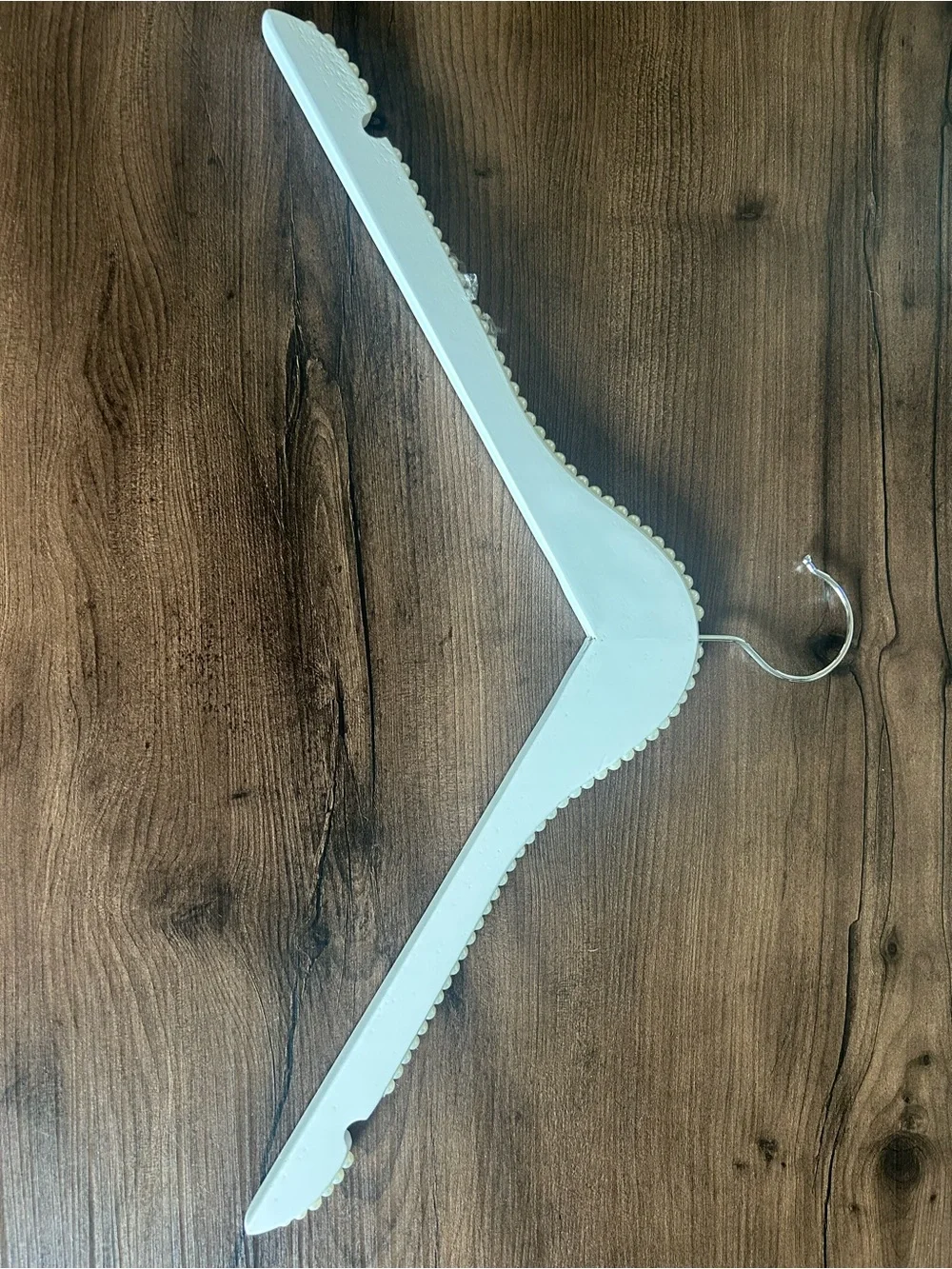 White Hanger with Pearls